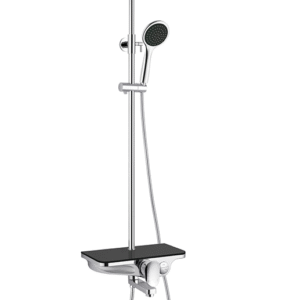 Zestaw prysznicowy „Wellness Black‑Chrom” JD‑SC‑101‑1 – nowoczesność w czerni i chromie